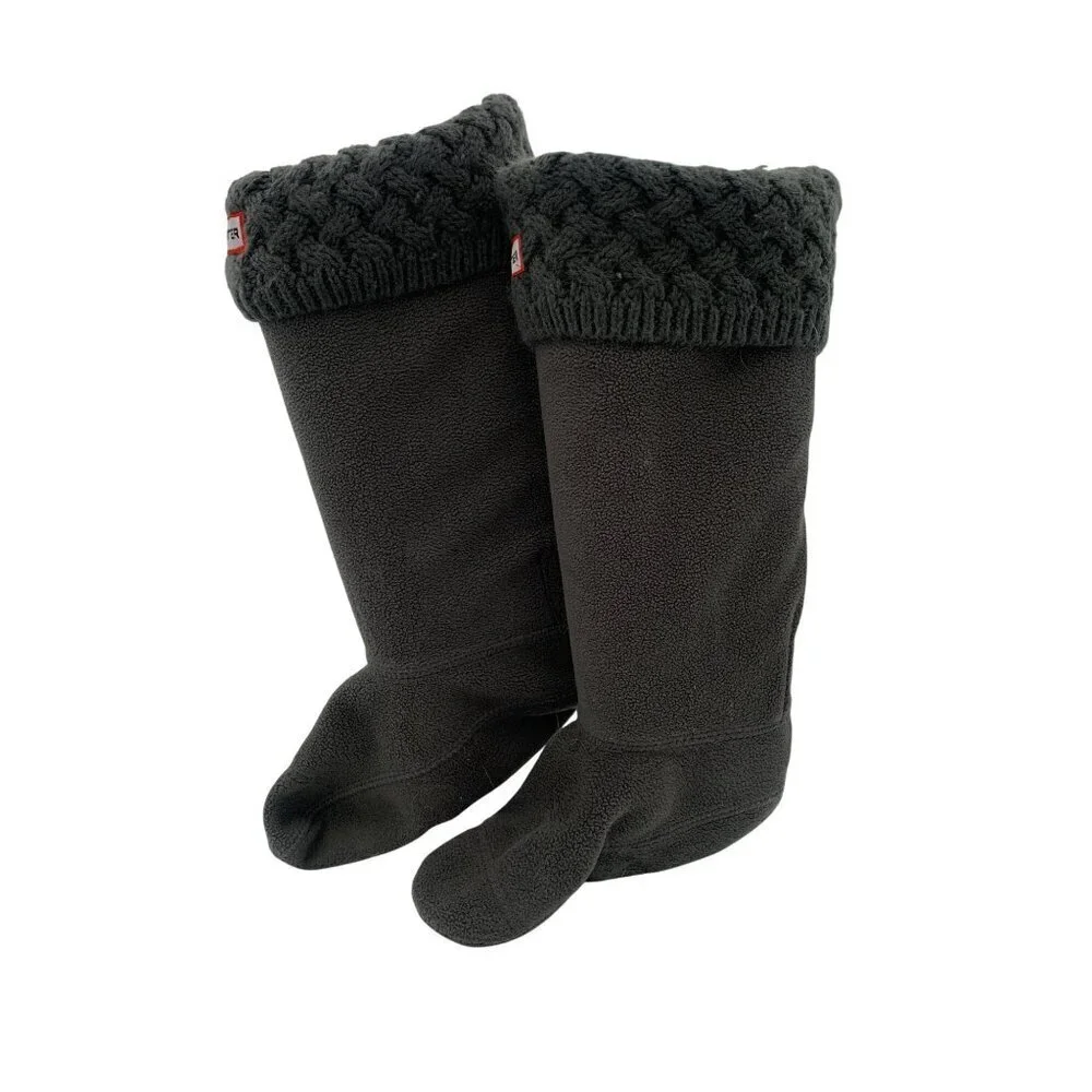Women’s Hunter Gray Liner Boot Sock with a Wool Accent Size M